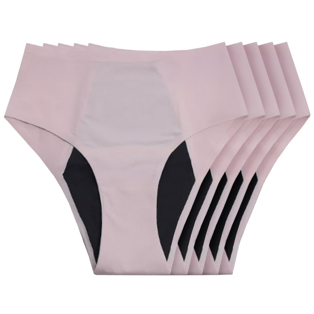 NEW: Seamless Leakproof High Waisted (Heavy Absorbency Pink 10-Pack) - Image 6
